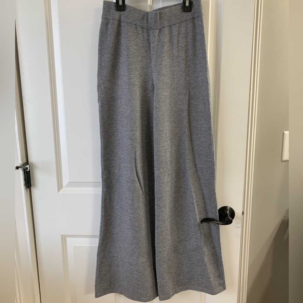 Express Super High Waisted Supersoft Sweater Wide Leg Pant - Picture 5 of 10